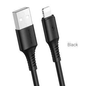 borofone-bx47-coolway-charging-data-cable-for-lightning-black
