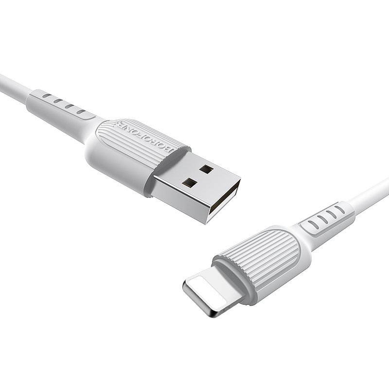 borofone-bx16-easy-lightning-usb-charging-data-cable-connectors