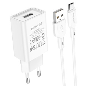 borofone-ba68a-glacier-single-port-wall-charger-us-set-usba-usbc-white
