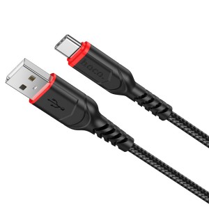 hoco-x59-victory-charging-data-cable-for-type-c-black