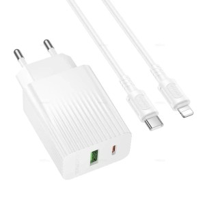 ЗУ Сетевое Borofon BAS76A 1USB+1TypeC PD30W+QC3.0