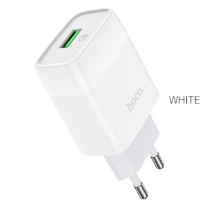 hoco-c72q-glorious-single-port-qc3.0-wall-charger-eu-white