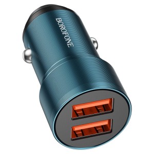 borofone-bz19-wisdom-dual-port-car-charger-sapphire-blue