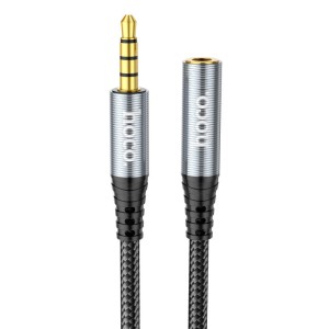 hoco-upa20-3-5mm-audio-extension-cable-male-to-female-metal-gray