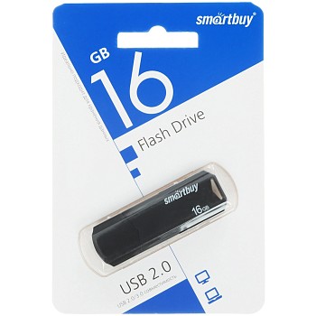USB Флэш-накопитель USB Flash 16 ГБ Smartbuy Clue [SB16GBCLU-K] в магазине PartsOkey.ru в Ростове на Дону, Краснодаре и Москве